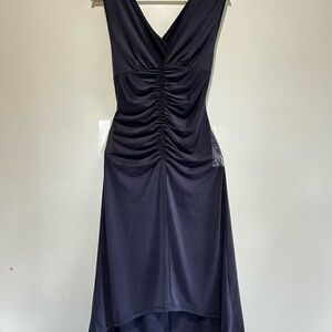 Anthropologie Navy High Low Dress